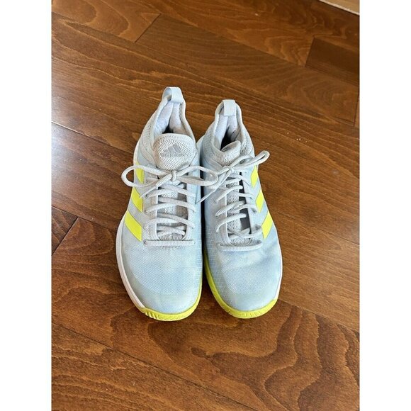adidas Women's 7.5 M Training Sneakers‎ Casual Shoes Gray & Lime - Picture 6 of 8
